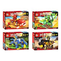 SHENG YUAN SY SY711A 711A SY711B 711B SY711C 711C SY711D 711D non  SIÊU THÚ NINJAGO 4 MẪU bộ đồ chơi xếp lắp ráp ghép mô hình The  Ninjago Movie Ninja Lốc Xoáy 469 khối