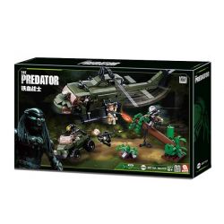 SLUBAN M38-B0719A B0719A 0719A M38B0719A 38-B0719A non  CHIẾN ĐẤU VỚI KẺ SĂN MỒI bộ đồ chơi xếp lắp ráp ghép mô hình Alien Vs. Predator THE PREDATOR Cuộc Chiến Dưới Tháp Cổ 468 khối