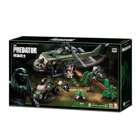 SLUBAN M38-B0719A B0719A 0719A M38B0719A 38-B0719A non  CHIẾN ĐẤU VỚI KẺ SĂN MỒI bộ đồ chơi xếp lắp ráp ghép mô hình Alien Vs. Predator THE PREDATOR Cuộc Chiến Dưới Tháp Cổ 468 khối