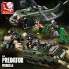 SLUBAN M38-B0719A B0719A 0719A M38B0719A 38-B0719A non  CHIẾN ĐẤU VỚI KẺ SĂN MỒI bộ đồ chơi xếp lắp ráp ghép mô hình Alien Vs. Predator THE PREDATOR Cuộc Chiến Dưới Tháp Cổ 468 khối