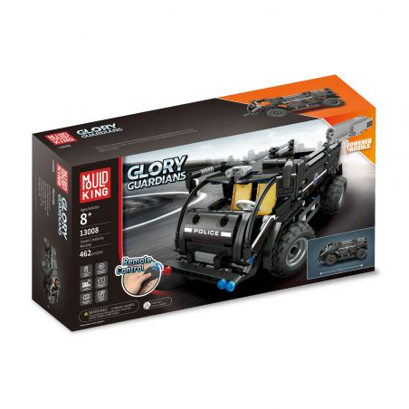 MouldKing 13008 Mould King 13008 non  XE THÙNG CẢNH SÁT bộ đồ chơi xếp lắp ráp ghép mô hình  GLORY GUARDIANS Kỹ Thuật Công Nghệ Cao Mô Hình Phương Tiện 464 khối