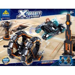 Kazi KY6603 6603 non  NGƯỜI TIÊN PHONG NHANH CHÓNG bộ đồ chơi xếp lắp ráp ghép mô hình X Agents X-AGENTS Đội Hành Động X 464 khối