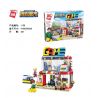 Enlighten 1135 Qman 1135 non  TIỆM TRÒ CHƠI bộ đồ chơi xếp lắp ráp ghép mô hình Colorful City COLORFULCITY Thành Phố Sắc Màu 461 khối