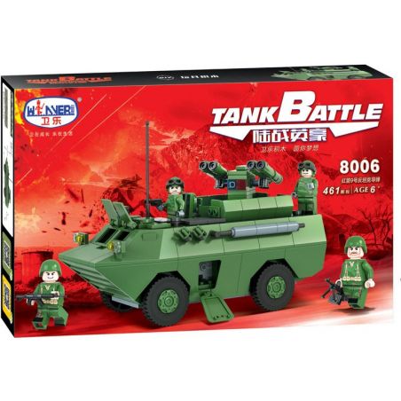 Winner 8006 non  TÊN LỬA CHỐNG TĂNG RED ARROW 9 bộ đồ chơi xếp lắp ráp ghép mô hình Tank Battle TANKBATTLE Xe Tăng Đối Đầu 461 khối