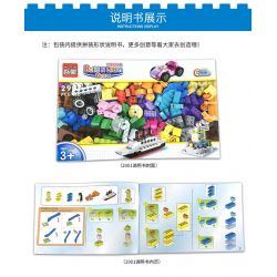 Enlighten 2901 Qman 2901 non  KÍCH THÍCH TRÍ THÔNG MINH bộ đồ chơi xếp lắp ráp ghép mô hình Classic BUILD N LEARN BOX Cổ Điển 460 khối