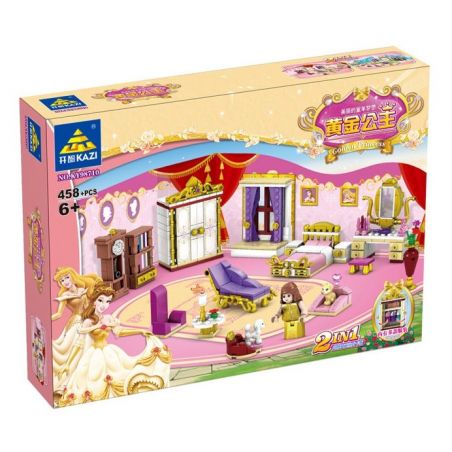 Kazi KY98710 98710 non  CĂN PHÒNG CỦA CÔNG CHÚA bộ đồ chơi xếp lắp ráp ghép mô hình Golden Princess Công Chúa Vàng 458 khối