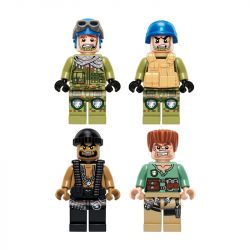 Enlighten 3205 Qman 3205 non  TẤN CÔNG TRÊN SA MẠC bộ đồ chơi xếp lắp ráp ghép mô hình Thunder Mission THUNDERMISSION Nhiệm Vụ Sấm Sét 452 khối