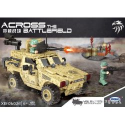 XINGBAO XB-06024 06024 XB06024 non  XE BỌC THÉP TẤN CÔNG bộ đồ chơi xếp lắp ráp ghép mô hình Across The Battlefield ACROSS THE BATTLEFIELD VBL Băng Qua Chiến Trường 451 khối