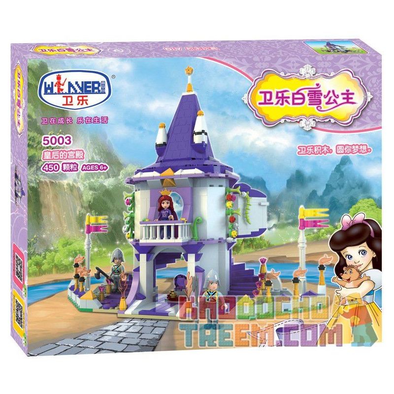 Winner 5003 non  LÂU ĐÀI CỦA CÔNG CHÚA bộ đồ chơi xếp lắp ráp ghép mô hình Snow White Princess Nàng Bạch Tuyết 450 khối