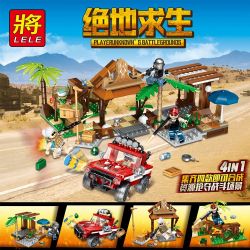 LELE 36043 non  TRÒ CHƠI SINH TỒN bộ đồ chơi xếp lắp ráp ghép mô hình Pubg Battlegrounds Bắn Súng 433 khối
