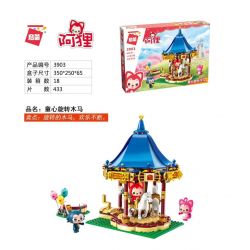Enlighten 3903 Qman 3903 non  ĐU QUAY VUI VẺ bộ đồ chơi xếp lắp ráp ghép mô hình Ali's Small Dreamy Town Thị Trấn Nhỏ Mộng Mơ Của Ali 433 khối