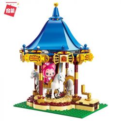 Enlighten 3903 Qman 3903 non  ĐU QUAY VUI VẺ bộ đồ chơi xếp lắp ráp ghép mô hình Ali's Small Dreamy Town Thị Trấn Nhỏ Mộng Mơ Của Ali 433 khối