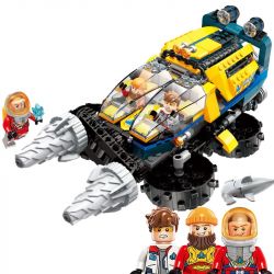 Enlighten 2415 Qman 2415 non  TÀU MŨI KHOAN THÁM HIỂM ĐẠI DƯƠNG bộ đồ chơi xếp lắp ráp ghép mô hình Kyanite Squad Đội Khai Khoáng 427 khối