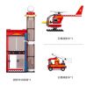 SLUBAN M38-B0628 B0628 0628 M38B0628 38-B0628 non  TRUNG TÂM HUẤN LUYỆN CỨU HỎA bộ đồ chơi xếp lắp ráp ghép mô hình Fire Rescure FIRE STATION TRAINING CENTER 425 khối
