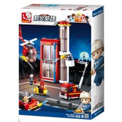 SLUBAN M38-B0628 B0628 0628 M38B0628 38-B0628 non  TRUNG TÂM HUẤN LUYỆN CỨU HỎA bộ đồ chơi xếp lắp ráp ghép mô hình Fire Rescure FIRE STATION TRAINING CENTER 425 khối