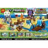 LELE 33143 non  HẢI TẶC bộ đồ chơi xếp lắp ráp ghép mô hình Minecraft MY WORLD Game Xây Dựng 424 khối