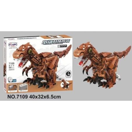 Winner 7109 non  KHỦNG LONG bộ đồ chơi xếp lắp ráp ghép mô hình  TYRANNOSAURUS REX Kỹ Thuật Công Nghệ Cao Mô Hình Phương Tiện 424 khối
