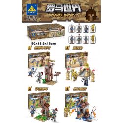 Kazi KY5204 5204 non  THẾ GIỚI LA MÃ bộ đồ chơi xếp lắp ráp ghép mô hình Medieval Castle ROMAN WORLD Chiến Tranh Trung Cổ 423 khối