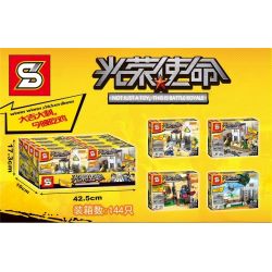 SHENG YUAN SY SY993 SY993A 993A SY993B 993B SY993C 993C SY993D 993D non  TRÒ CHƠI SINH TỒN bộ đồ chơi xếp lắp ráp ghép mô hình Battle Royale Cuôc Chiến Sinh Tử 422 khối