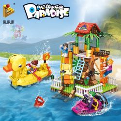 PanlosBrick 692008 Panlos Brick 692008 non  LEO NÚI bộ đồ chơi xếp lắp ráp ghép mô hình Paradise Thiên Đường 419 khối