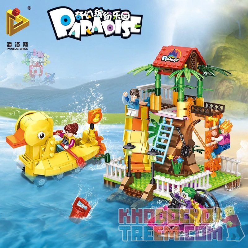 PanlosBrick 692008 Panlos Brick 692008 non  LEO NÚI bộ đồ chơi xếp lắp ráp ghép mô hình Paradise Thiên Đường 419 khối