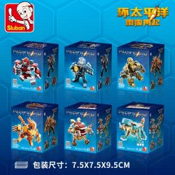 SLUBAN M38 non  ĐẠI CHIẾN THÁI BÌNH DƯƠNG bộ đồ chơi xếp lắp ráp ghép mô hình Pacific Rim Siêu Đại Chiến 418 khối