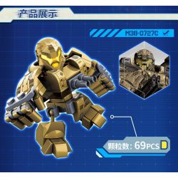 SLUBAN M38 non  ĐẠI CHIẾN THÁI BÌNH DƯƠNG bộ đồ chơi xếp lắp ráp ghép mô hình Pacific Rim Siêu Đại Chiến 418 khối