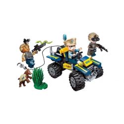 Enlighten 1919 Qman 1919 non  TRUY BẮT THỢ SĂN bộ đồ chơi xếp lắp ráp ghép mô hình Police BATTLE FORCE Cảnh Sát 416 khối