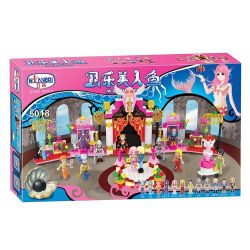 Winner 5018 non  CUNG ĐIỆN TIÊN CÁ bộ đồ chơi xếp lắp ráp ghép mô hình Mermaid Nàng Tiên Cá 413 khối