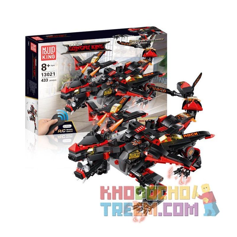 MouldKing 13021 Mould King 13021 non  QUỶ VƯƠNG CHIẾN LONG bộ đồ chơi xếp lắp ráp ghép mô hình The  Ninjago Movie DRAGON GONGFU KING DEVIL Ninja Lốc Xoáy 410 khối