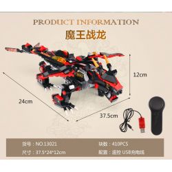 MouldKing 13021 Mould King 13021 non  QUỶ VƯƠNG CHIẾN LONG bộ đồ chơi xếp lắp ráp ghép mô hình The  Ninjago Movie DRAGON GONGFU KING DEVIL Ninja Lốc Xoáy 410 khối