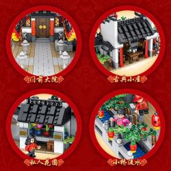 PanlosBrick 610002 Panlos Brick 610002 non  NHÀ CỔ HUỆ CHÂU bộ đồ chơi xếp lắp ráp ghép mô hình Modular Buildings Mô Hình Nhà Cửa 1872 khối
