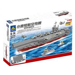 Kazi KY10002 10002 non  TÀU SÂN BAY KITTY HAWK CV-63 tỷ lệ 1:400 bộ đồ chơi xếp lắp ráp ghép mô hình Military Army USS KITTY HAWK CV-63 Quân Sự Bộ Đội 1868 khối