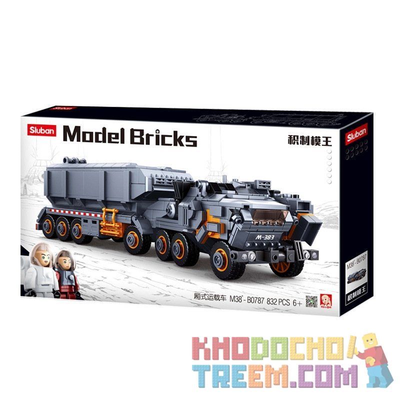 SLUBAN M38-B0787 B0787 0787 M38B0787 38-B0787 non  XE TẢI HẠNG NẶNG bộ đồ chơi xếp lắp ráp ghép mô hình The Wandering Earth EARTHTRUCK Lưu Lạc Địa Cầu 826 khối