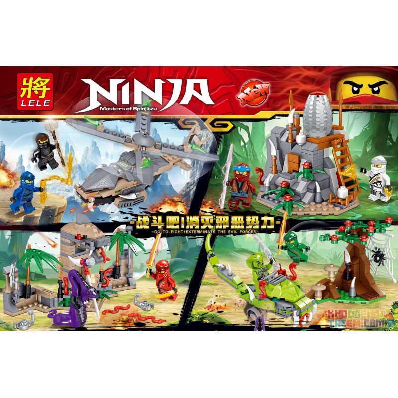 LELE 31178 non  ĐẠI CHIẾN NINJA bộ đồ chơi xếp lắp ráp ghép mô hình The  Ninjago Movie Ninja Lốc Xoáy 713 khối