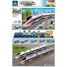 Kazi KY98228 98228 KY98229 98229 non  TÀU CAO TỐC ĐỘNG CƠ PIN CÓ RAY bộ đồ chơi xếp lắp ráp ghép mô hình Trains CITY TRAIN Tàu Hỏa 647 khối