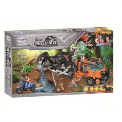 Winner 8052 non  KHỦNG LONG NỔI GIẬN bộ đồ chơi xếp lắp ráp ghép mô hình Jurassic World DINOSAUR CAPTURE TRUCK Thế Giới Khủng Long 551 khối