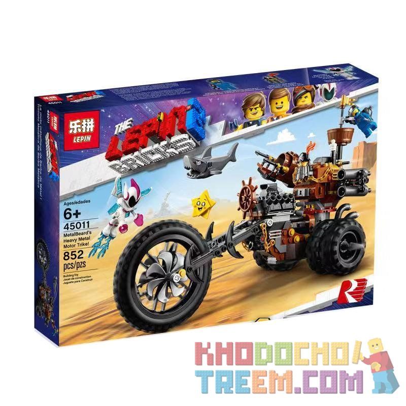 NOT  METALBEARD'S HEAVY MOTOR TRIKE 70834 LARI 11247 LEPIN 45011 xếp lắp ráp ghép mô hình XE MÔ TÔ HẠNG NẶNG BA BÁNH KIM LOẠI CỦA METALBEARD! The  Movie 2: The Second Part Phim Về  461 khối