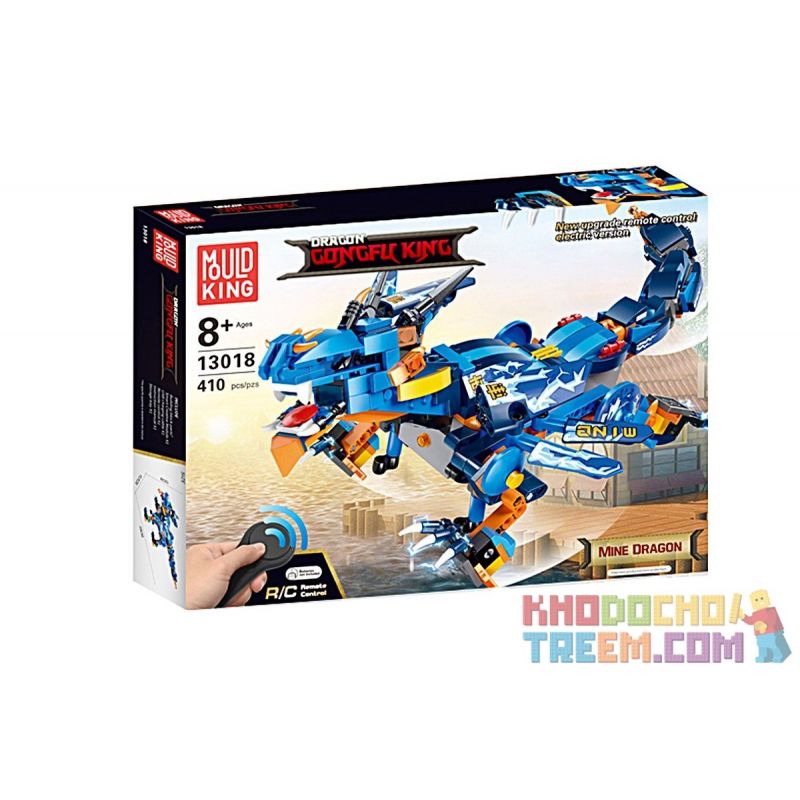 MouldKing 13018 Mould King 13018 non  THUNDERBOLT. bộ đồ chơi xếp lắp ráp ghép mô hình The  Ninjago Movie DRAGON GONGFU KING MINE Ninja Lốc Xoáy 410 khối