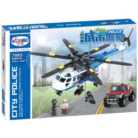 IBLOCK PL-920-118 920-118 PL920-118 Winner 7003 non  TRỰC THĂNG CẢNH SÁT bộ đồ chơi xếp lắp ráp ghép mô hình Police CITY POLICE 405 khối