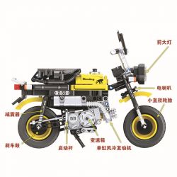Winner 7071 non  XE MÔ TÔ PHÂN KHỐI LỚN tỷ lệ 1:6 bộ đồ chơi xếp lắp ráp ghép mô hình  THE MINI MONKEY MOTORCYCLE Kỹ Thuật Công Nghệ Cao Mô Hình Phương Tiện 402 khối