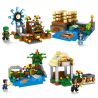 LELE 33066 non  LÀNG QUÊ YÊN BÌNH bộ đồ chơi xếp lắp ráp ghép mô hình Minecraft MY WORLD Game Xây Dựng 715 khối