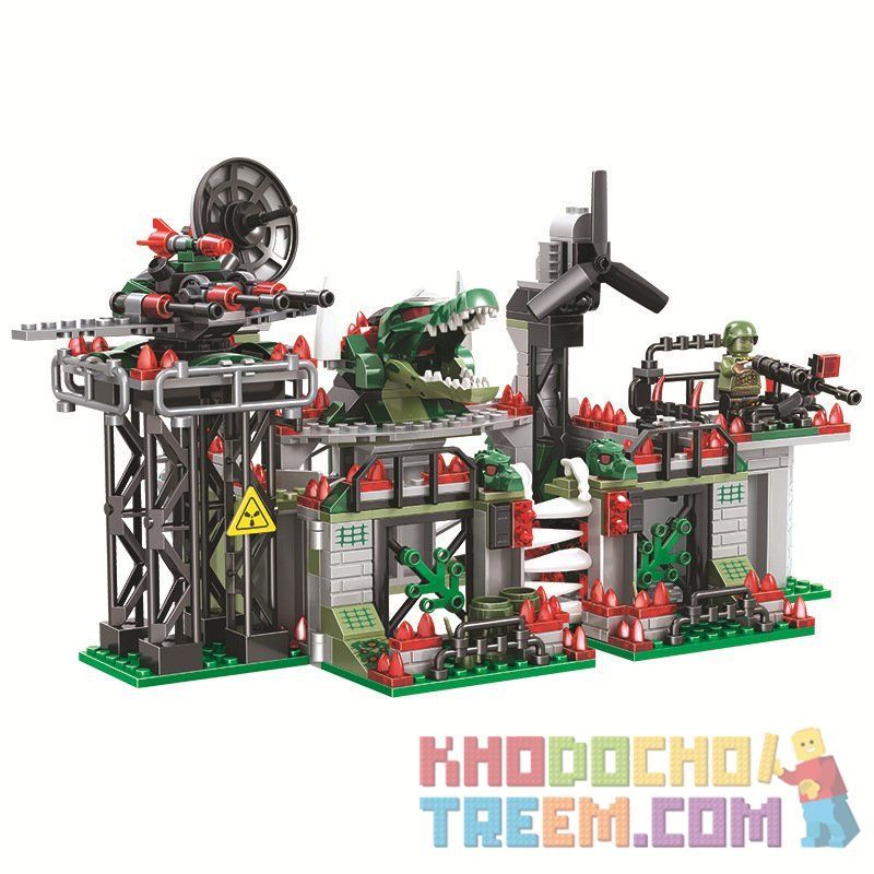 Winner 5063 non  PHÁO ĐÀI CÁ SẤU bộ đồ chơi xếp lắp ráp ghép mô hình Crocodile Special Forces Cá Sấu Đặc Nhiệm 596 khối