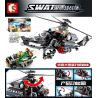 SEMBO 102387 non  TRỰC THĂNG CHIẾN ĐẤU bộ đồ chơi xếp lắp ráp ghép mô hình Swat Special Force Đặc Nhiệm 502 khối