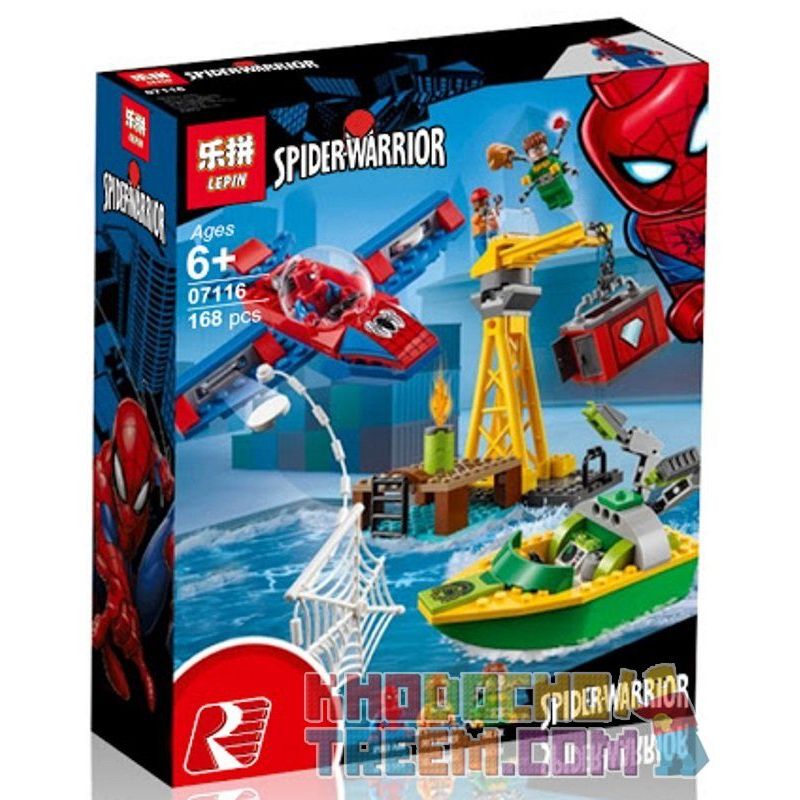 NOT  SPIDER-MAN DOC OCK DIAMOND HEIST 76134 Bela Lari 11185 LEPIN 07116 xếp lắp ráp ghép mô hình TÀU BAY CỦA NGƯỜI NHỆN VỤ TRỘM KIM CƯƠNG DOC OCK Marvel Super Heroes Siêu Anh Hùng Marvel 150 khối
