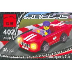 Enlighten 402 Qman 402 non  XE THỂ THAO MÀU ĐỎ bộ đồ chơi xếp lắp ráp ghép mô hình Speed Champions Racing Cars RACERS Đua Xe Công Thức 96 khối