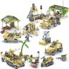 Kazi KY82033 82033 KY82034 82034 KY82035 82035 KY82036 82036 non  ĐẠI CHIẾN TRÊN SA MẠC bộ đồ chơi xếp lắp ráp ghép mô hình Military Army EAGLECORPS Quân Sự Bộ Đội 1764 khối