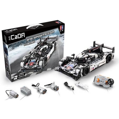 DOUBLEE CADA C61016 61016 MorkModel 022012 022012-2 022012-3 Mork Model 022012 022012-2 022012-3 non  XE ĐUA PORSCHE 919 HYBRID TỶ LỆ 1:9.5 ĐIỀU KHIỂN TỪ XA tỷ lệ 1:12 bộ đồ chơi xếp lắp ráp ghép mô hình  PORSCHE 919 HYBRID SPORTS-CAR Kỹ Thuật Công Nghệ Cao Mô Hình Phương Tiện 1586 khối