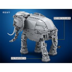 Winner 7107 non  VOI MÁY BIẾT ĐI KÊU LẮC ĐẦU CONG VÒI VẪY ĐUÔI bộ đồ chơi xếp lắp ráp ghép mô hình  SPLICING RC ELEPHANT WITH LIGHTS AND SOUN Kỹ Thuật Công Nghệ Cao Mô Hình Phương Tiện 1542 khối