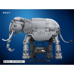 Winner 7107 non  VOI MÁY BIẾT ĐI KÊU LẮC ĐẦU CONG VÒI VẪY ĐUÔI bộ đồ chơi xếp lắp ráp ghép mô hình  SPLICING RC ELEPHANT WITH LIGHTS AND SOUN Kỹ Thuật Công Nghệ Cao Mô Hình Phương Tiện 1542 khối